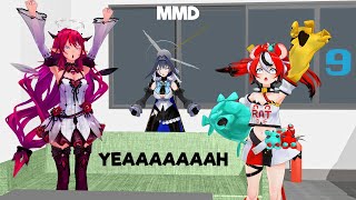 【MMD】 The YEAH scene in KPop Demon Hunters but with Hololive English Promise