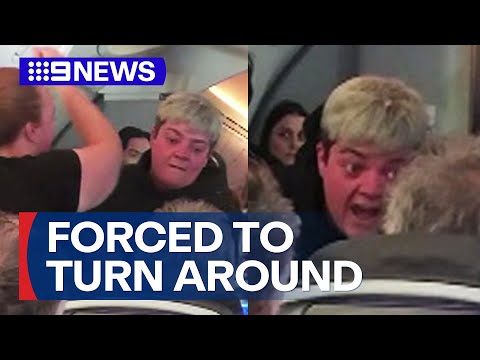 Jetstar flight forced to turnaround after passenger's tirade | 9 News Australia