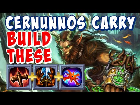 YOU WILL SMACK WITH THIS BUILD CARRY CERNUNNOS GAMEPLAY SMITE