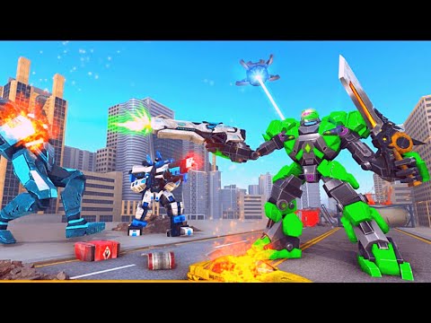 Dolphin Robot Transform Robot War Android Gameplay
