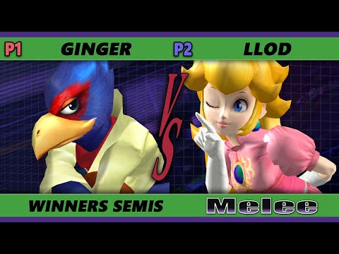 S@X 408 Online Winners Semis - Ginger (Falco) Vs. lloD (Peach) Smash Melee - SSBM
