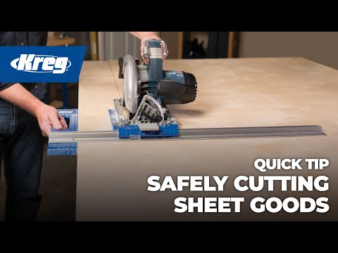 Support the sheet for safe, stable cutting