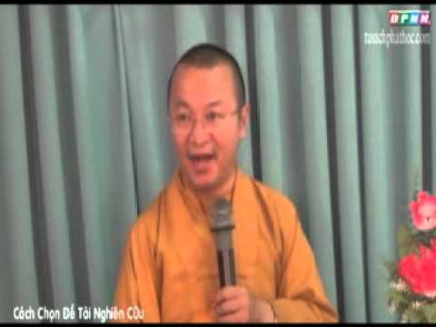 PPNC (2012) - Bài 1: Cách chọn đề tài nghiên cứu (29/06/2012)