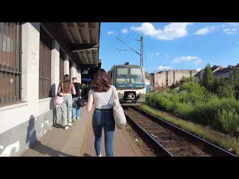 train ride from Zugló to Kőbánya-Kispest train station - Budapest, Hungary [4K HDR]
