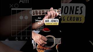 Mr. Jones - Counting Crows | Guitar Tutorial | Chords #shorts #guitar #guitarlessons