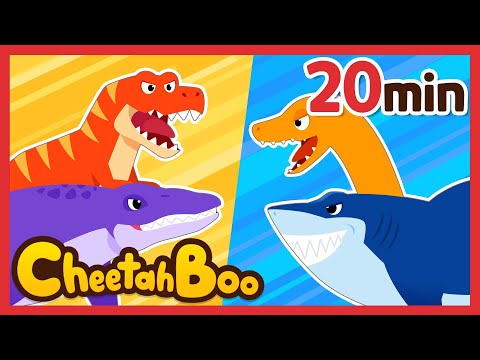 Dinosaur Songs Compilation 20min | VS Song +More | Nursery rhymes & Kids Song | #Cheetahboo