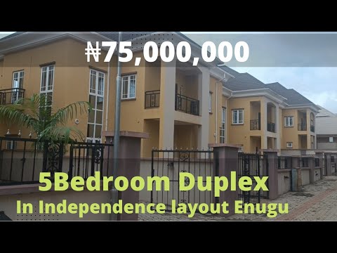 ₦75M: 5Bedroom Duplex in a Mini Estate in Independence layout Enugu State Nigeria.