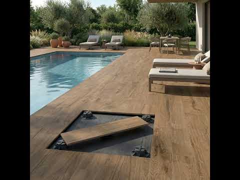 Dalle extérieur effet bois Corcovado 2.0 Walnut R11 30x120,5 cm