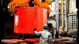 Amazing! Full Cylinder Forging Process for Petrochemical Pressure Vessels!