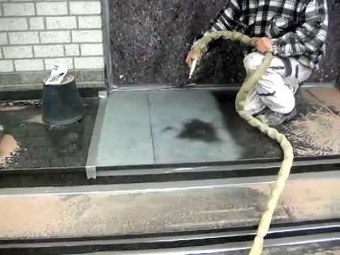 Blaustein rutschhemend Mattieren