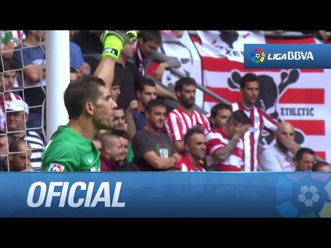 Mísil lejano de Pedro León que despeja Iraizoz