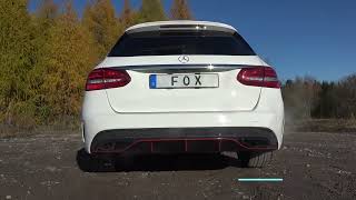 Video: Fox Edelstahl Duplex Sportauspuffanlage ab Kat Mercedes C-Klasse 205 C43 AMG Video: Fox Edelstahl Duplex Sportauspuffanlage ab Kat Mercedes C-Klasse 205 C43 AMG