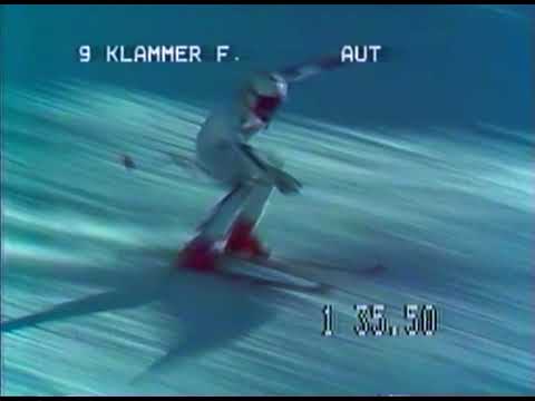 Franz Klammer Downhill run - Val Gardena 1982 [HiQ VHS]