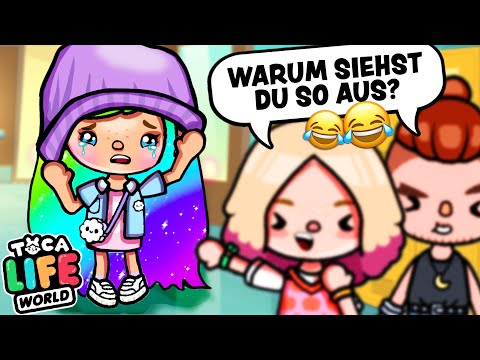 ALLE LACHEN MICH AUS WEGEN MEINEN REGENBOGEN HAAREN.. Toca Life World Story