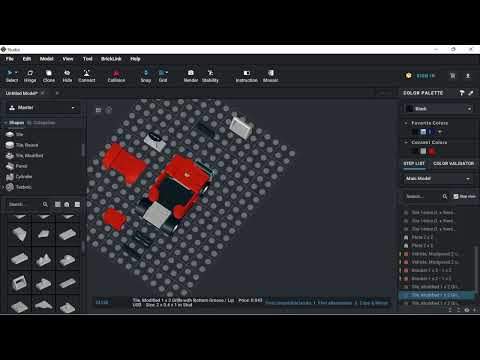 LEGO MINI CAR TUTORIAL  WITH BRIC LINK  studio 2.0