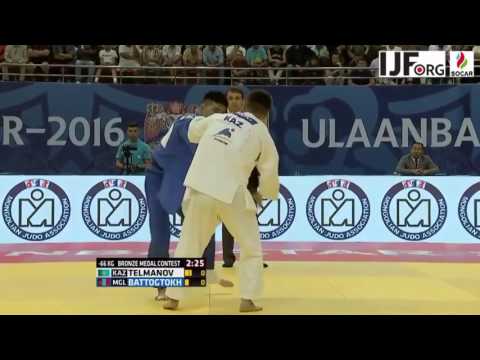 Judo Grand Prix Ulaanbaatar 2016   Askhat TELMANOV KAZ   Erkhembayar BATTOGTOKH MGL