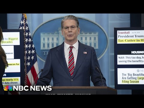 LIVE: Secretary Bessent holds a press briefing at the White House | NBC News