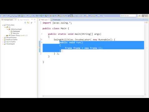 Swing Jframe Java Gui Quick Tip 01