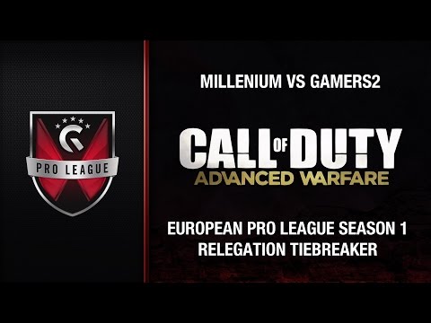 Millenium vs Gamers2 - Call of Duty EU Pro League 2015 S1 (The Relegation Tiebreaker)