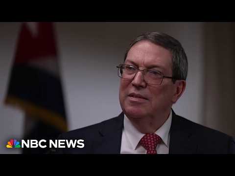 Cuban foreign minister addresses talks with U.S., blackouts