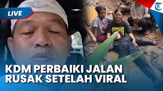 Viral Warga Mandi Lumpur, Dedi Mulyadi Janji Perbaiki Jalan Rusak di Cianjur dan Jadi Prioritas