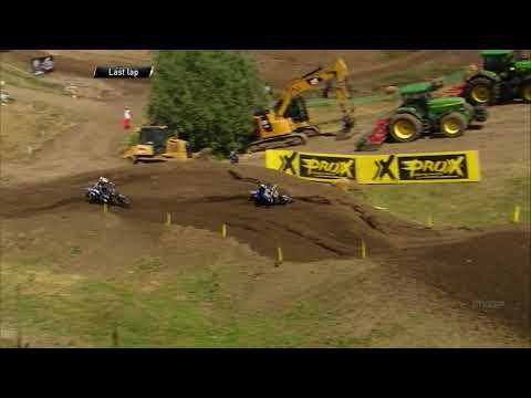 Arnaud Tonus passes Jeremy Seewer - MXGP Race 1 - MXGP of Germany 2019
