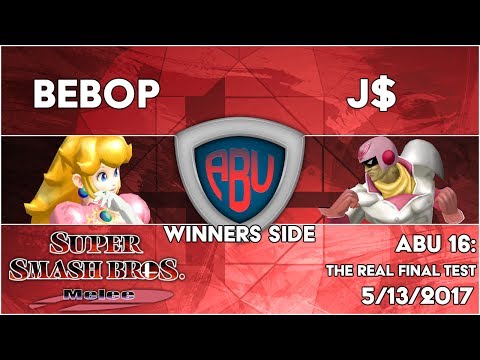 ABU 16: Bebop (Peach Fox) vs. J$ (Falcon)  - SSBM Singles