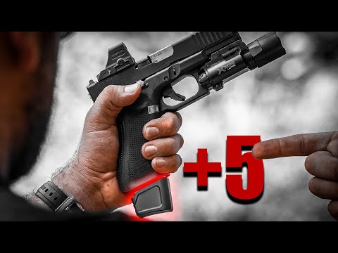 Glock +5 Mag Extension with spring that does NOT break the bank. Tyrant CNC.