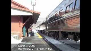 preview picture of video 'On Amtrak's Vermonter — March, 2009'