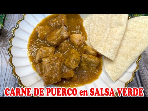 CARNE DE PUERCO en SALSA VERDE 🌶️ Suave, Jugosa y LISTA en 30 MIN