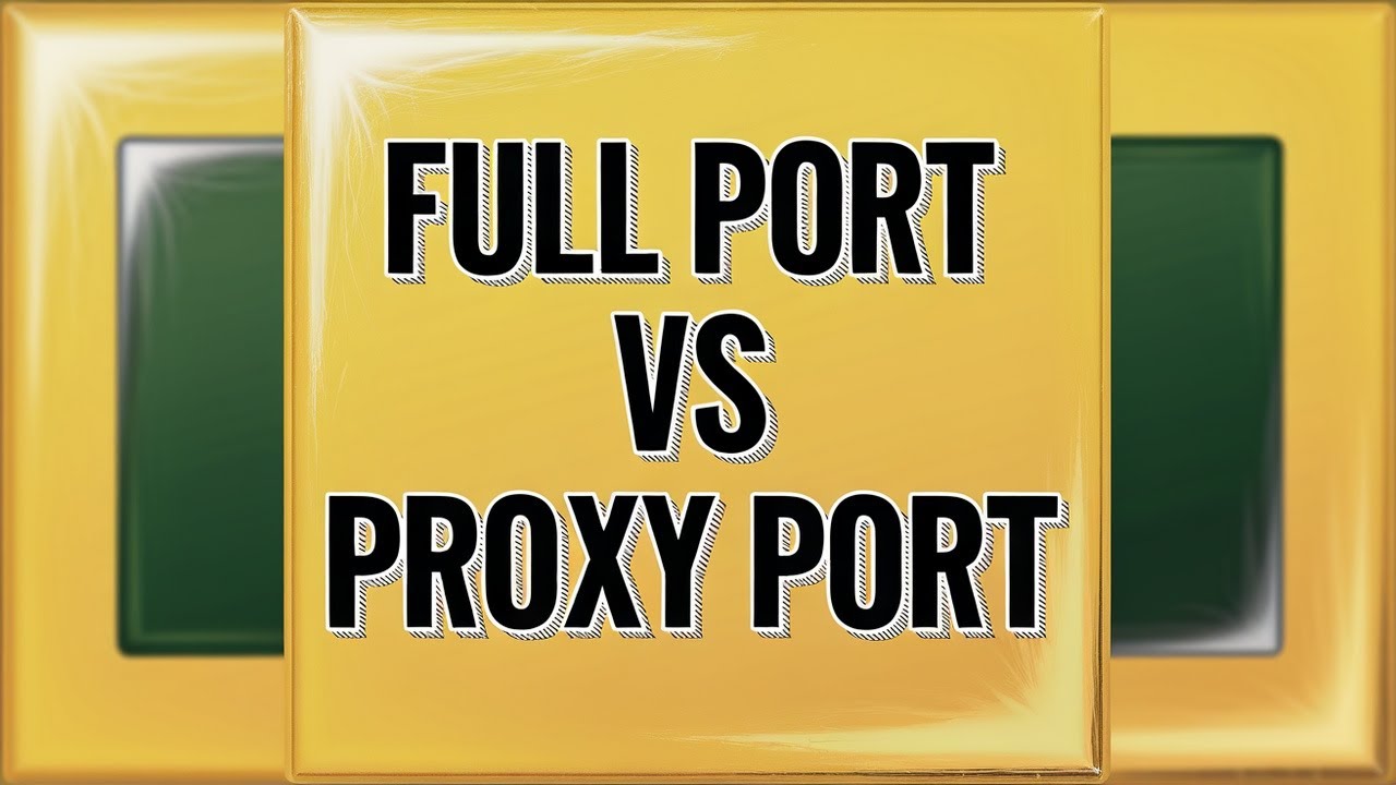 Full Port vs Proxy Port (SysML)