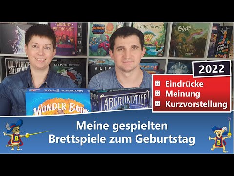 Pams Top 6 Brettspiele zum Geburtstag: Abgrundtief Wonder Book & mehr-Brettspielgarde