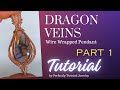 Dragon Veins Pendant TUTORIAL Part 1 - Bale Weave and Stone Capture -
Wi...