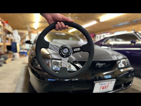 Install: NRG Steering wheel and quick release! 1996 Mustang