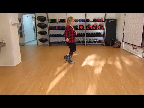 Beginner Line Dances - Electric Slide / Cowboy Hustle / Cut A RUG [Little Black Dress]