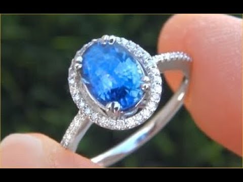 UNHEATED Ceylon Sapphire Tiffany Engagement  Ring Cornflower Blue - GIA CERTIFIED