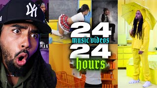 I SHOT 24 *MUSIC VIDEOS* IN 24 *HOURS* !! (CRAAZYY)