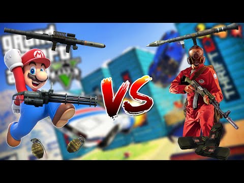 Mario Vs  Sniperat - Gta 5 SHQIP