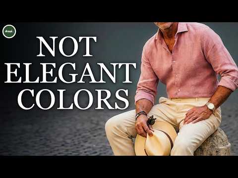 5 Fashion Colours Elegant Men AVOID