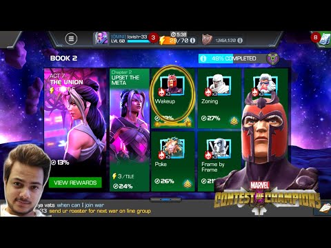 ACT 7.2.1 (WAKEUP) EASY PATH COMPLETION | MARVEL CONTEST OF CHAMPIONS GAMEPLAY IN HINDI |