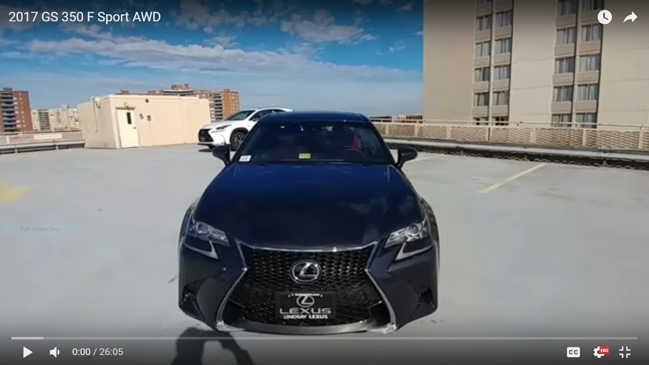 2017 Lexus GS 350 F Sport AWD