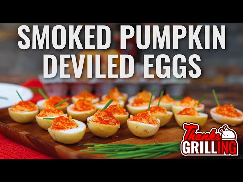 Smoked Deviled Egg "Pumpkins" | Thanksgrilling Powered by Kingsford
