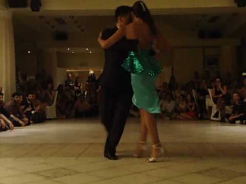  Sebastian Achaval  and  Roxana Suarez  are  dancing  at  Syros Tango Festival  in  2016