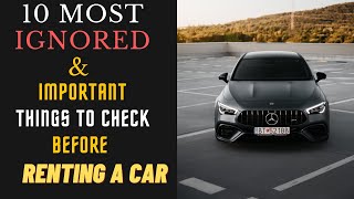 What To Check In A Rental Car Before Renting
