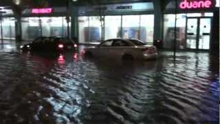 preview picture of video 'Jersey City, New Jersey - Flooding in Newport during Hurricane Sandy HD (2012)'