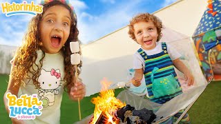 Bella e Lucca em uma Aventura Divertida no Acampamento - Bella e Lucca Show
