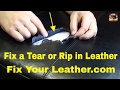 BYCAST LEATHER REPAIR - LARGE TEAR in Seat ...