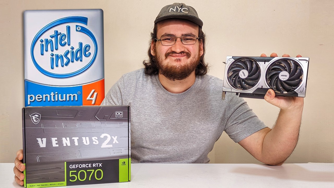A RTX 5070 É PÁREA PARA O TEMIDO PENTIUM 4?