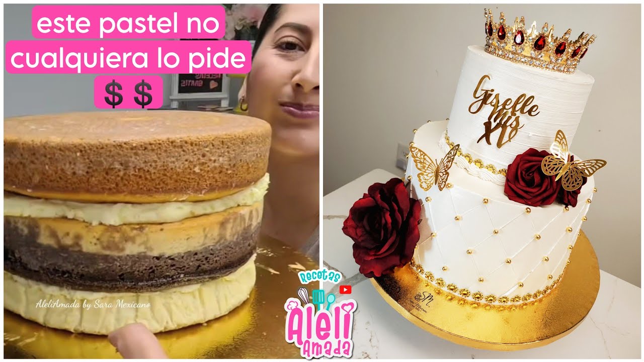 15th birthday cake for 40 people, three-milk chantilly cream