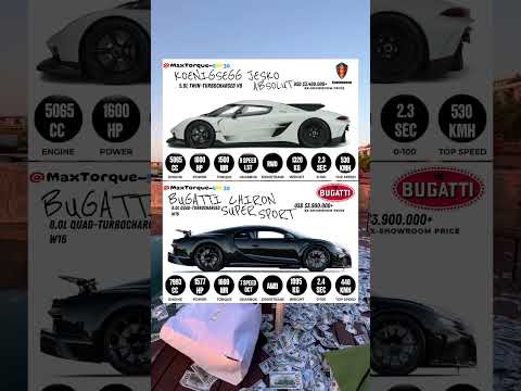 Koenigsegg Jesko Absolut vs Bugatti Chiron Super Sport — #Ultimate #Hypercar #Showdown
